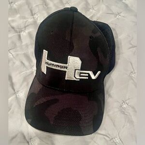 Hummer EV Black on Black Camo Mesh Cap